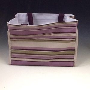 Thirty-one small bag! Purple and green stripes